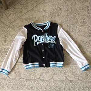 NFL Panthers Black and White Women's Jacket Size M